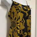 Natori Private Luxuries Black Gold Floral Medallion Sleeveless Nightgown Photo 3
