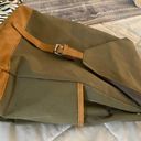 DSW Olive Green Canvas Backpack Photo 3