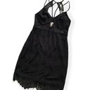 Lush Clothing Lush | Evangeline Black Lace Mini Dress Medium Photo 0