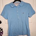 Tommy Hilfiger Women’s Medium Preppy Blue Slim Fit Collared Polo Photo 0