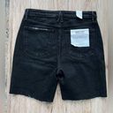 Good American NWT  good 90’s Bermuda denim shorts black 4 Photo 3