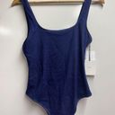 ONIA  NWT Scoop Back One Piece Swimsuit Size Medium In Dark Wash Swimwear Photo 2