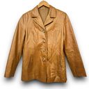 Vera Pelle VTG  Camel Brown Leather Jacket Lined Womens 44 (US Small / Medium) Photo 0