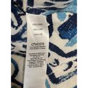 Chico's Chico’s Artisan Printed 100% Linen Jacket Open Front Size 3 Large Photo 5