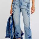 Pilcro and the Letterpress Anthropologie Pilcro Button Fly High Rise Emroidered Cropped Jeans Women’s 29 Photo 1