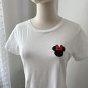 Kate Spade  x Disney White Mickey Mouse Logo Crewneck Short Sleeve T-shirt Small Photo 1