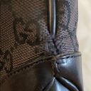 Gucci  GG Motif Hobo Black Canvas & Leather Bag Photo 7