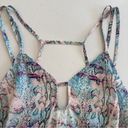 Lovers + Friends  Cutout Colorful Snakeskin Print Strappy Spaghetti Strap Tank S Photo 2