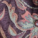 Chadwick's Vintage Size 4P Petite Tapestry Blazer Jacket Floral Print Button Up Photo 6