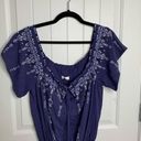 Parker  floral embroidered off shoulder peasant mini dress size XS Photo 6