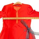 BCBG Max Azria Faux Wrap Orange Blazer jacket Photo 6