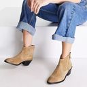 All Saints Carlotta Tan Suede Heeled Side Zip Ankle Boots. Size 10. New Photo 0