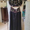 Free People New sz 0  beaded crop top 2 pc petra set pants beaded embroidered Photo 0