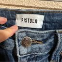 Pistola  blue high rise distressed Monroe slim cigarette leg jeans 27 Photo 5