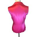 St. John  Hot Pink Sleeveless Button Down Blouse Photo 5