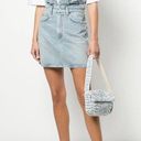 AGOLDE  lettuce high waisted denim mini skirt size 26 spring summer Photo 0