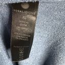 Yogalicious Long Sleeve Open Cross Back Blue Sweatshirt Size XL Photo 4