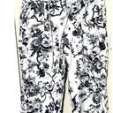 Krass&co Khakis &  Women's Convertible Capri Pants chinos sz 8 blue white floral Photo 0