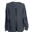 Free People Movement FP Movement Gray One Up Long-Sleeve Top Size S Photo 2