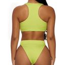 Naked Wardrobe NWOT 2 pieces  Green Swimsuit Photo 2