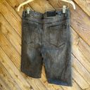 Risen  LA black wash denim button fly distressed Bermuda shorts size large new Photo 6