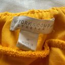 New York & Co. 7th Avenue Bright Yellow Floral Skirt Size M Photo 2