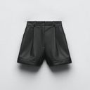 ZARA Faux Leather Shorts Photo 0