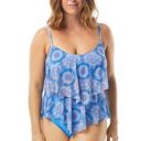 One Piece Beach House  Swimsuit Portia Mesh Layer Tankini Top Boho Chic, Size M Photo 0