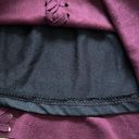 Bishop and Young  Faux Suede braids A-Line Mini Skirt LARGE Burgundy purple Photo 8