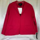 Lafayette 148  Fuchsia Wing Lapel Long Sleeve Blazer hook & eye closure size 8 🆕 Photo 3