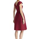 Alfred Sung NWT  Burgundy Satin Twill Dress Size 12 Photo 1