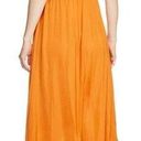 Maje  Rasti One-Shoulder Satin Midi Dress in Yellow Photo 1