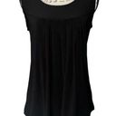 Carole Little  black drape dress tank top small Photo 0