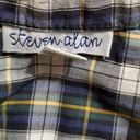 Steven Alan  Blue, Green, White, & Yellow Plaid Button Down Dress & Belt (M) Photo 5