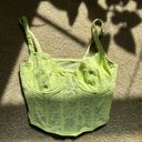 Gilly Hicks Green Bustier Top Photo 0