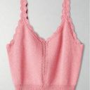 Aritzia  Sunday Best Eowyn Cropped Knit Tank Top in Pastel Pink- Size Large Photo 0