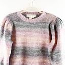 Saltwater Luxe  Dollie Wool Blend Long Puff Sleeve Pullover Sweater Pink Small Photo 5