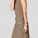 J.Jill  Tweed Sweater Midi Sleeveless Dress‎ Beige Womens Size S Pockets Photo 6