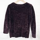 Orvis  Plum Chenille Sweater Size Medium Soft Cozy pull over knit Photo 1