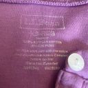 L.L.Bean  Supima Cotton Blouse Half Button Up Shirt Purple Womens Size XS Regular Photo 7