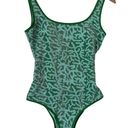 Aerie Size S Long Shine Scoop Cheeky One Piece Swimsuit In Great Lawn Green NEW Photo 2