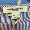 BeachLunchLounge  Lilyana Blue Stripe Bell Sleeve lightweight Top Size XS New Photo 3