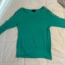 Iz Byer Teal Is Byer Blouse  Photo 2