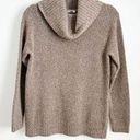 L.L. Bean Tan Taupe Marled Cowl Neck Sweater Sz Medium Brown Photo 0