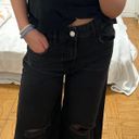 ZARA Black  Girls 11-12 Wide Leg Jeans Photo 4