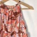 Nine West  Halter Neck Peplum Pink Floral Tank Top M Photo 3