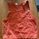 Bozzolo Orange Seamless Tank Top Photo 1