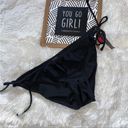 No Bo Nwt  Basic String Bikini Bottom black size 7/9 swimwear suit pool swim beach Photo 2