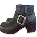 Harley Davidson  Boots US Womens Size 10 Black Leather Y2K Chunky Buckle Grunge‌ Photo 0