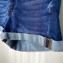 Miami  High Rise Cuffed Hem Jean Shorts Junior's Size 5 Blue w/ Pockets Summer Photo 4